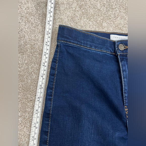 TOPSHOP JONI HIGH RISE SKINNY JEANS BLUE SIZE 00 - Picture 7 of 8